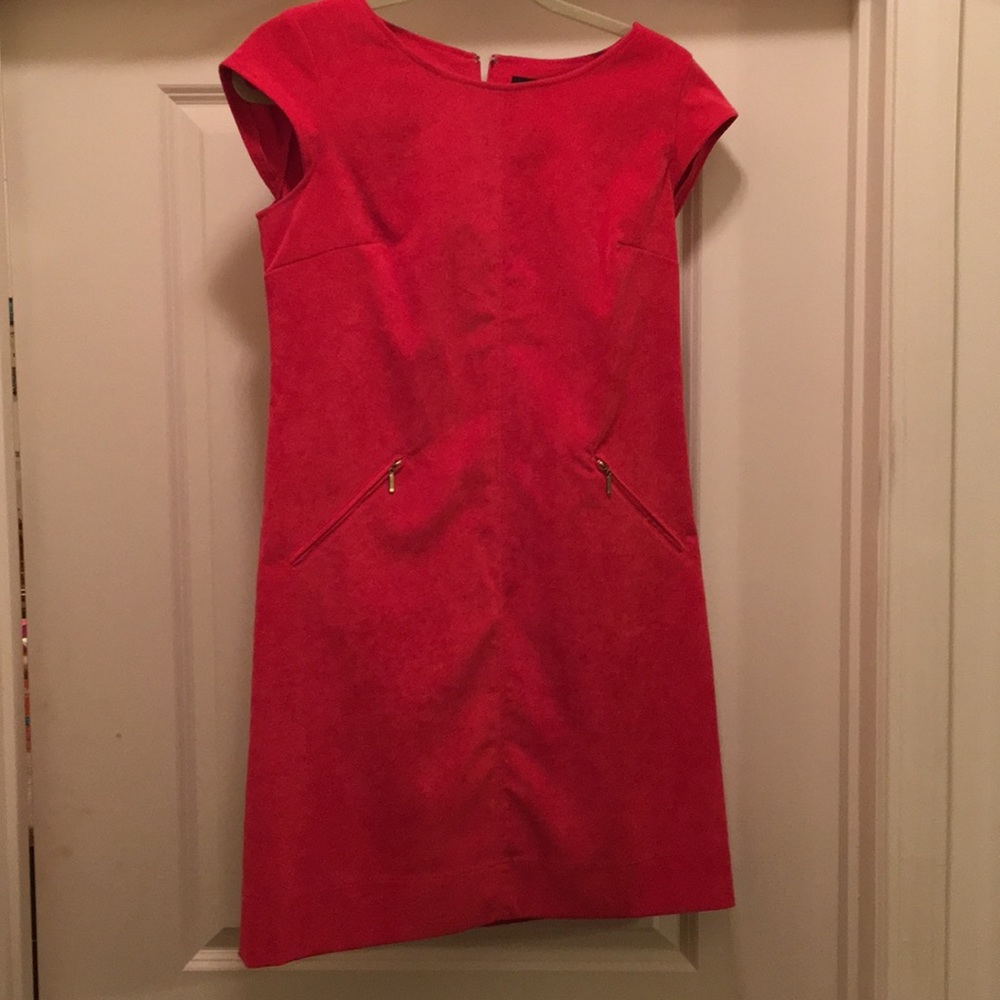 Red corduroy dress